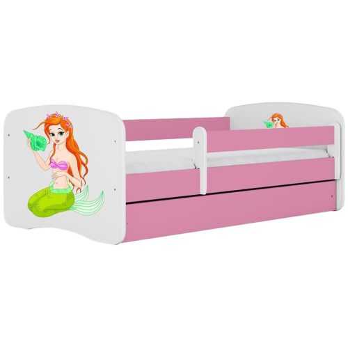 Dětská postel Babydreams+SZ+M růžová 80x180 Mořská panna Baumax