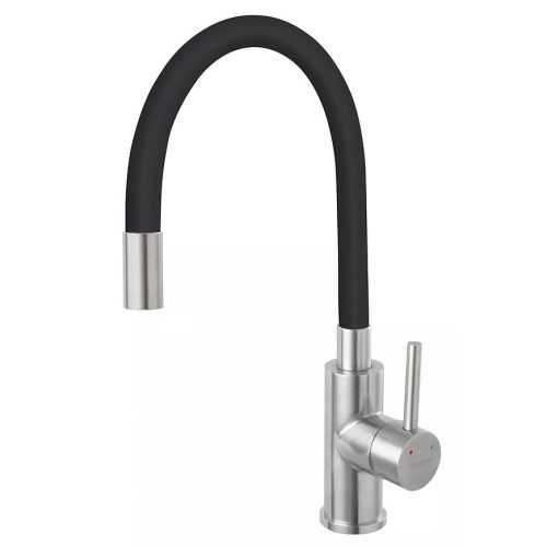 Flexibilní dřezová baterie Fitness inox černá Ferro