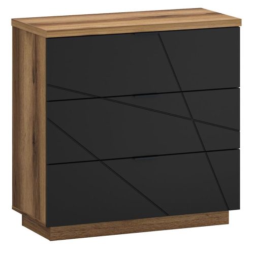 Komoda 3s Orient G dub delano/černý Baumax