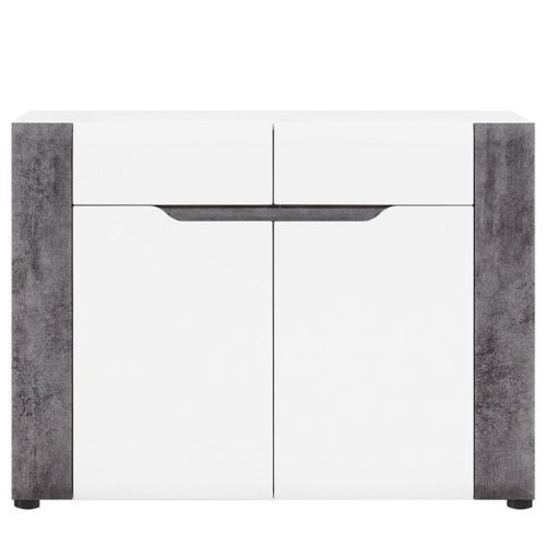 Komoda Brando B02 bílá/Beton 2d2s Baumax