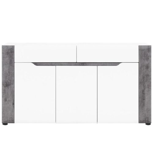 Komoda Brando B03 bílá/Beton 3d2s Baumax