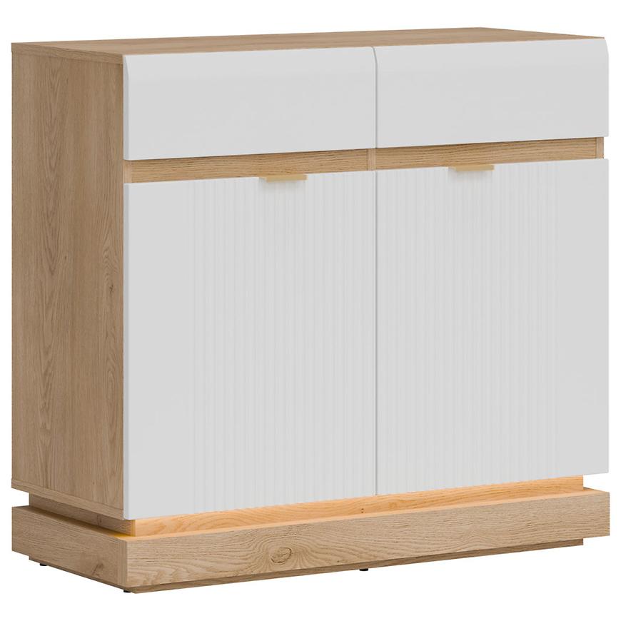 Komoda Milton ML02 dub crem torro bílá Baumax