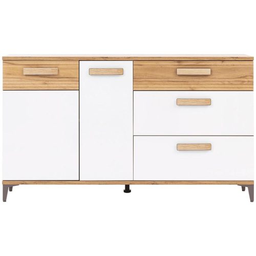 Komoda Snobi Sb04 dub craft/alpská bílá Baumax