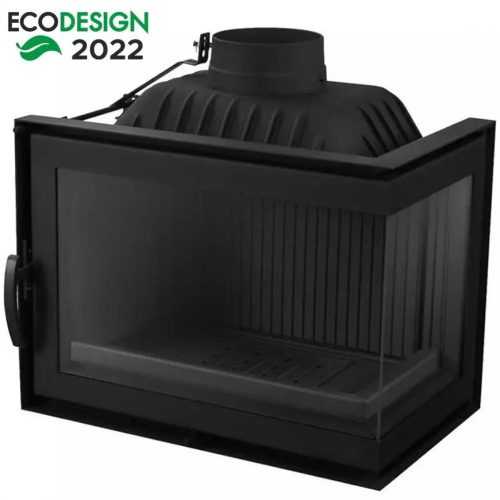 Krbová vložka FIORINA rohová 13KW sklo pravá Nordflam