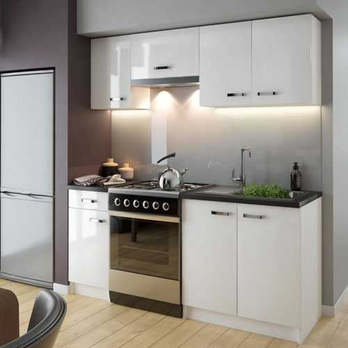 Kuchyňská linka Arosa 180 bílá lesklá Baumax