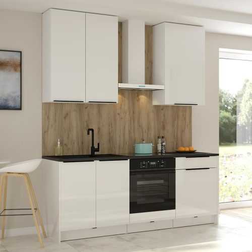 Kuchyňská linka Basti 200 bílá lesklá Baumax