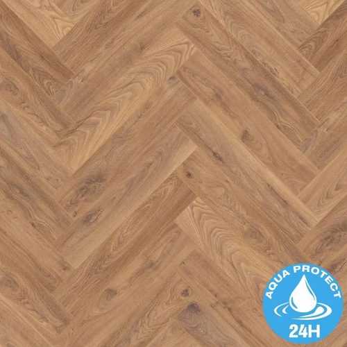 Laminátová podlaha vodeodolná Dub Firebrand 8mm AC5 Herringbone K450 Krono Original