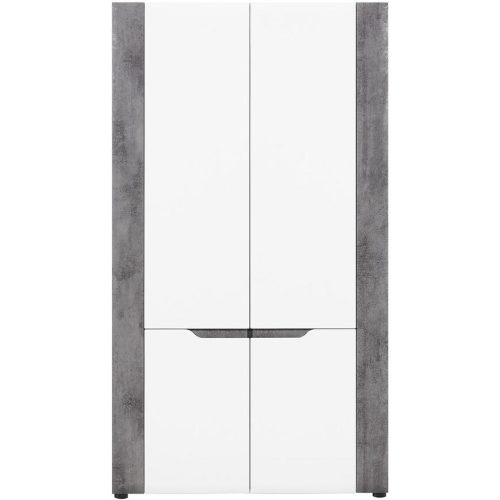 Skříň Brando 2d B07 bílá/beton Baumax