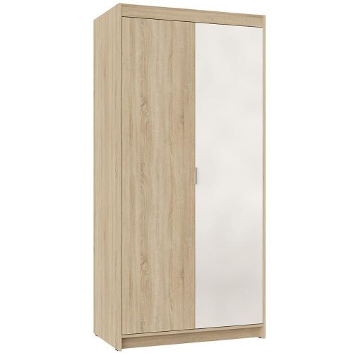 Skříň Elena dub sonoma 2D-1D 1 zrcadlo Baumax