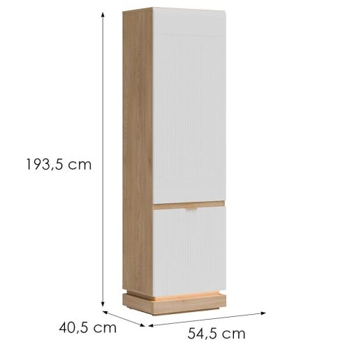 Skříňka L/P Milton ML07 dub crem torro bílá Baumax