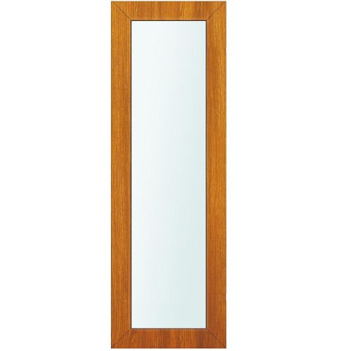 Světlík ke vchodovým dveřím zlatý dub 50x198 čiré sklo Baumax