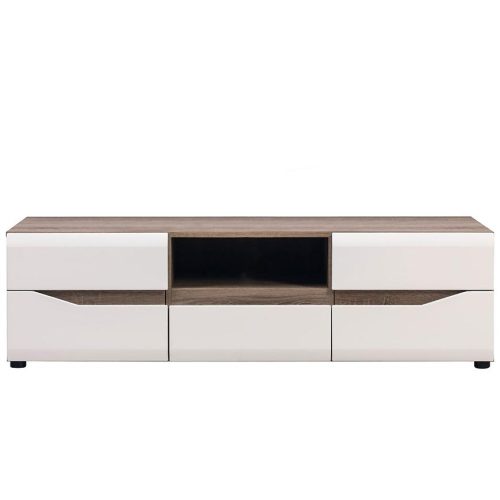 Tv stolek Lionel Li01 dub sonoma/bílá Baumax