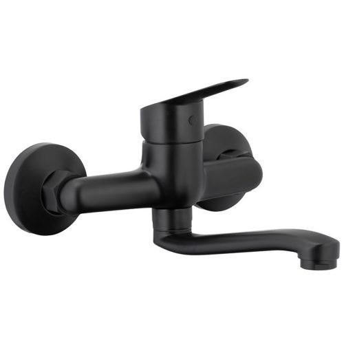 Umyvadlová baterie nástěnná Sparc Black KFA ARMATURA KRAKÓW