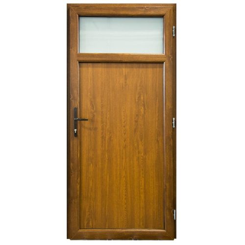 Vchodové dveře Eco D17 80P 88x198x6 zlatý dub Baumax