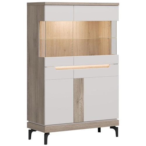 Vitrína Aston An04 dub cremona/kašmír Baumax