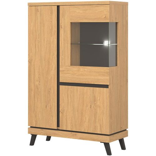 Vitrína Ate At04 dub kamenný Baumax