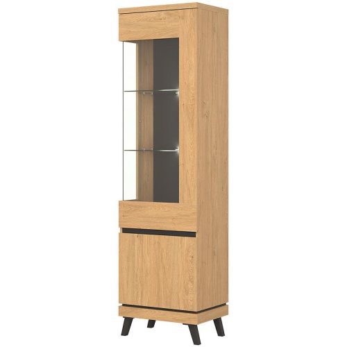 Vitrína Ate At06 dub kamenný Baumax