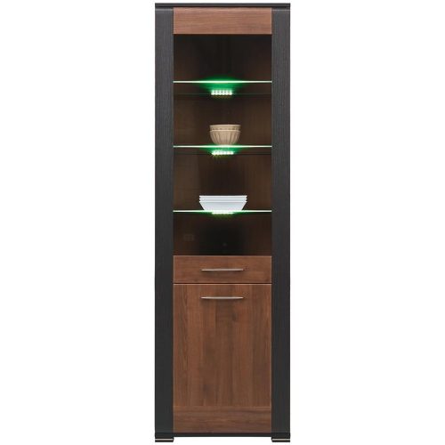 Vitrína Naomi Na-6 ořech/wenge Baumax