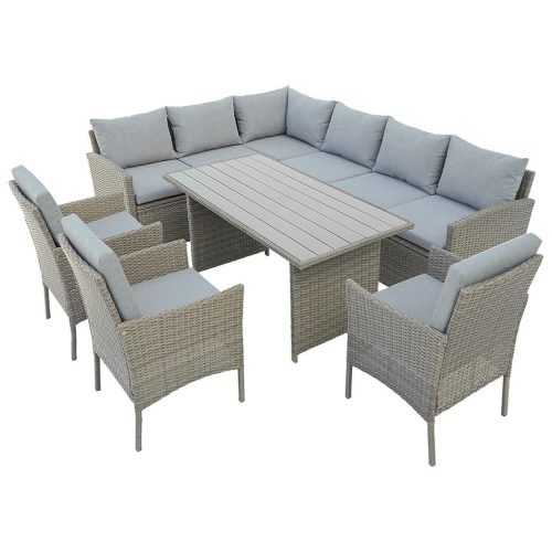 Zahradní sestava z umělého ratanu Catania natural