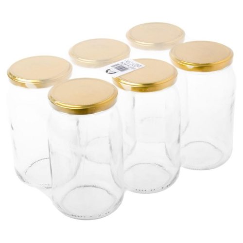 Zavařovací sklenice to-900/82 6 ks se zlatým víčkem BA7645 Baumax