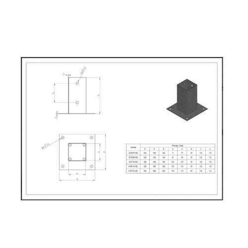 Patka kotevní s ploškou