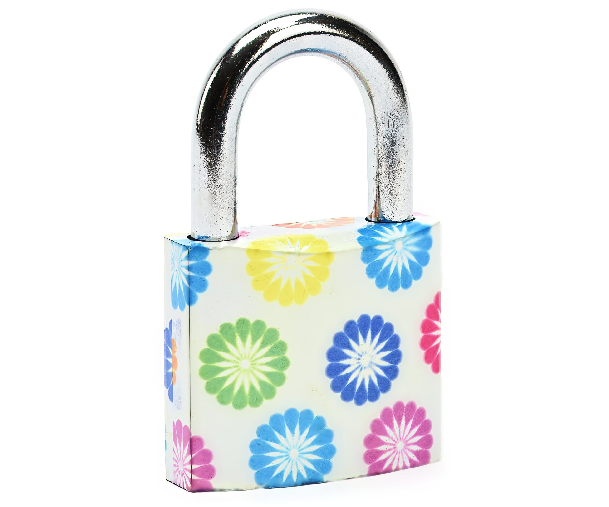 Zámek visací Tokoz barevný různé - Flower