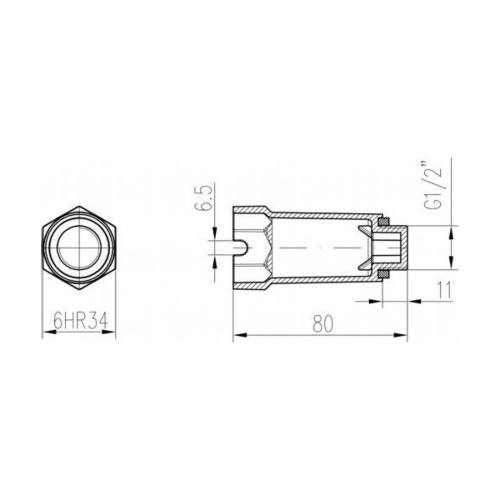 Zátka tlaková 1/2"
