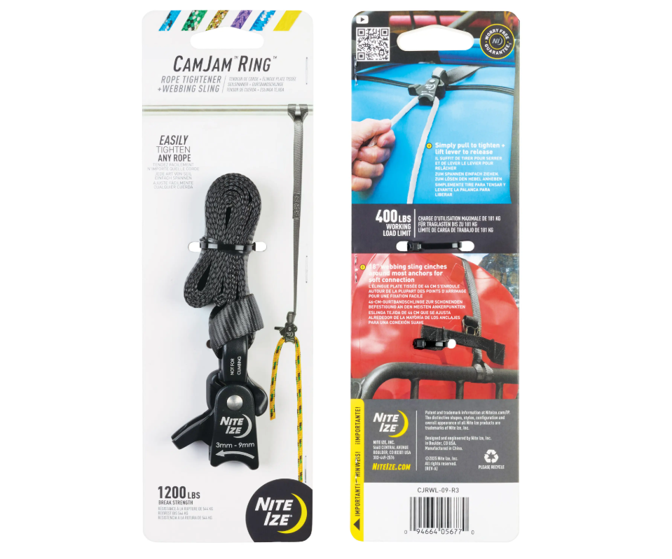 Karabina upínací s popruhem Camjam Ring - L