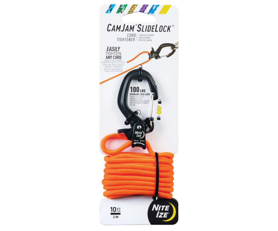 Karabina upínací s lanem Camjam Slidelock - S