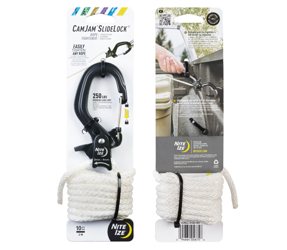 Karabina upínací s lanem Camjam Slidelock - L