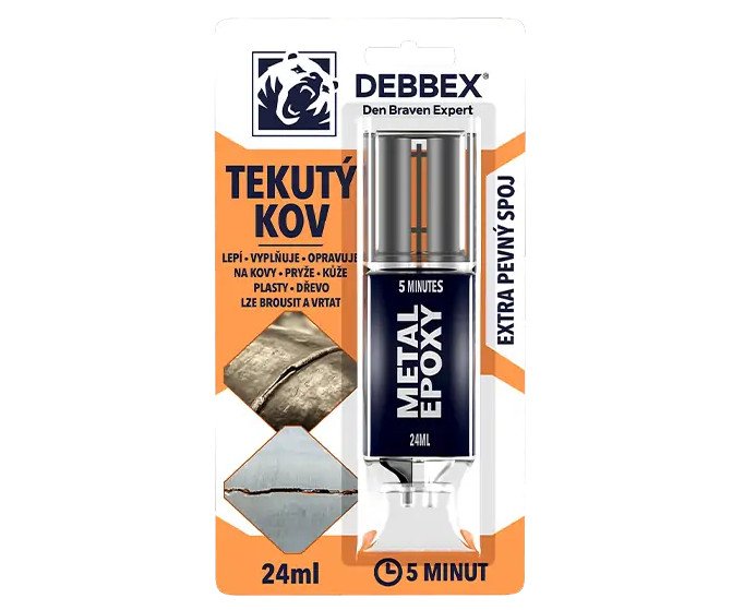 Lepidlo Tekutý kov 24ml Debbex