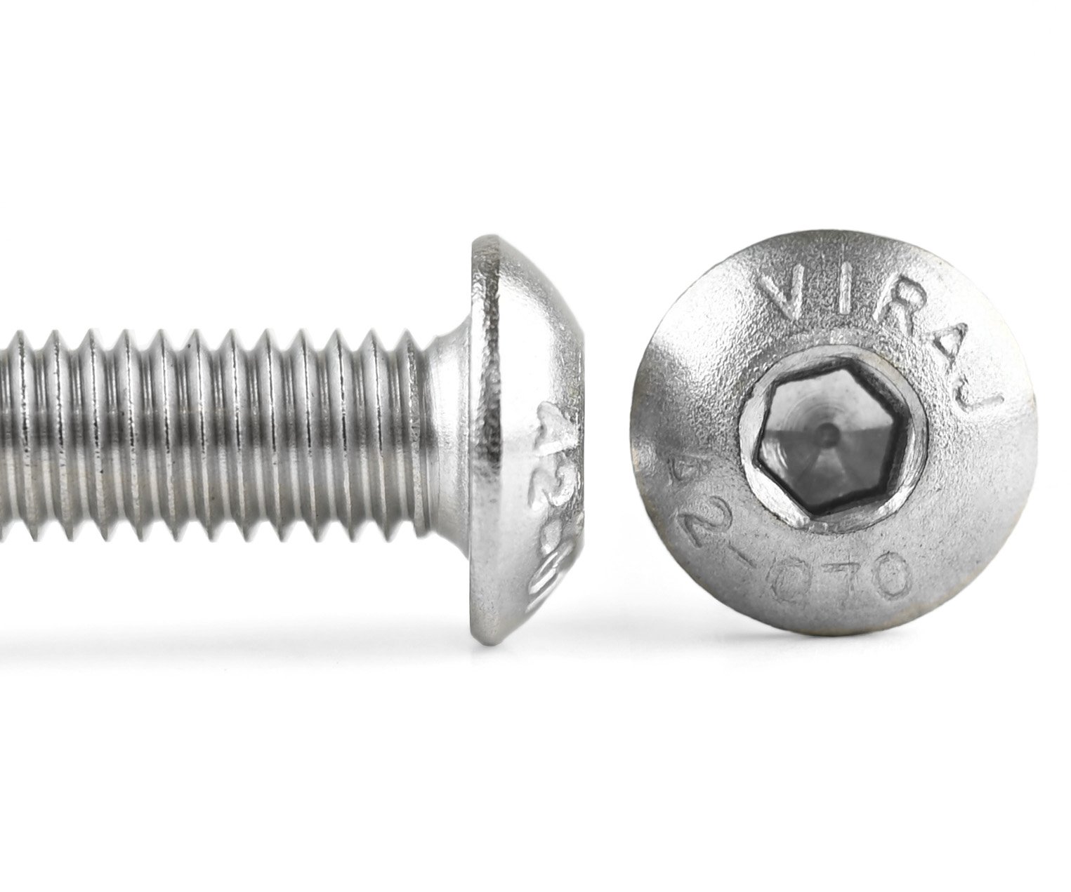 Šroub button imbus nerez A2