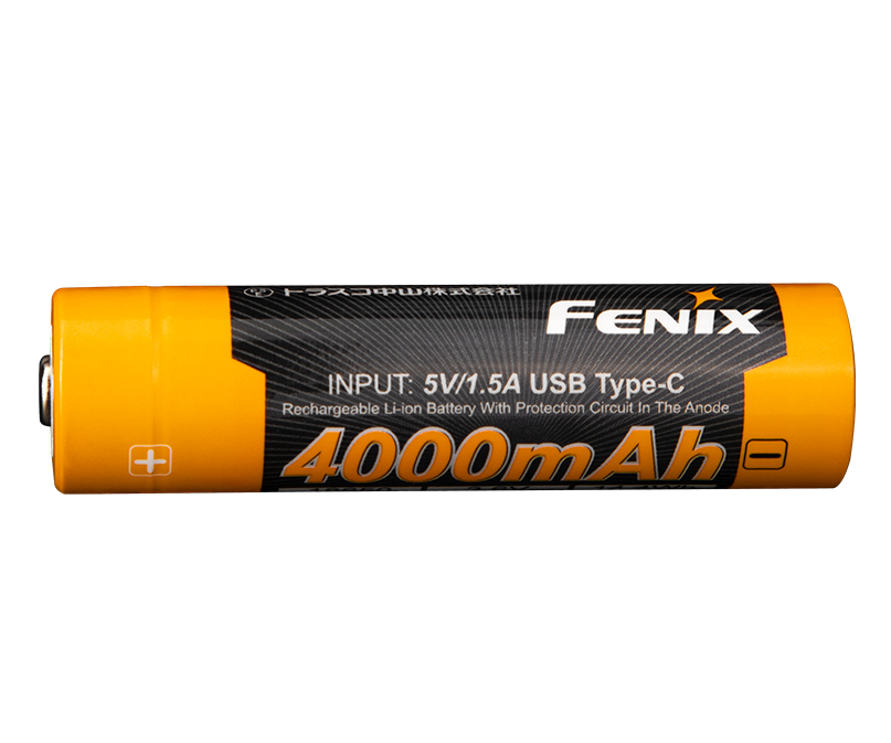 Li-Ion akumulátor pro čelovky USB-C 4000mAh Fenix 18650
