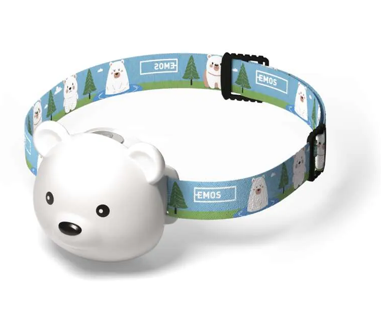 Čelovka nabíjecí medvěd LED USB P3543