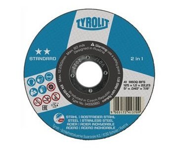 Kotouč řezný ocel/nerez Standard Tyrolit - 125x1