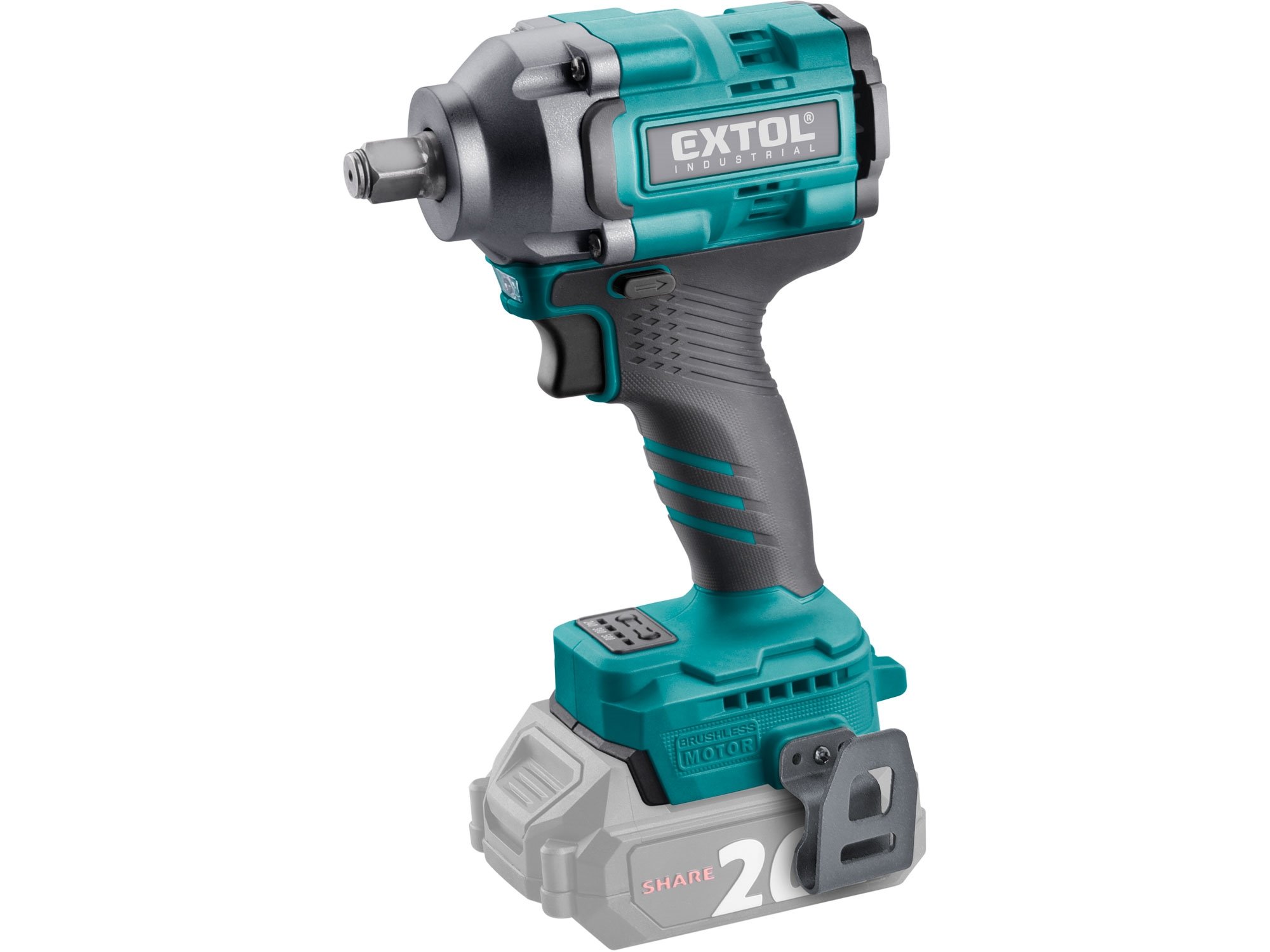 Extol Industrial 8791815 SHARE20V aku utahovák rázový 500Nm bez aku