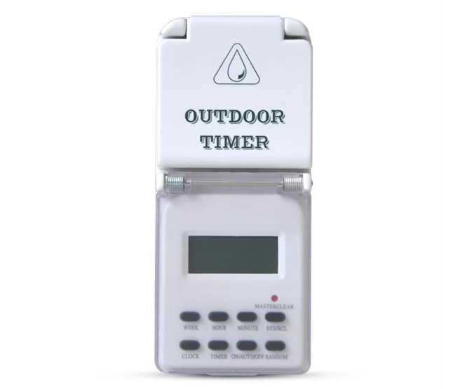 Venkovní digitální spínací zásuvka IP44 Geti EF4