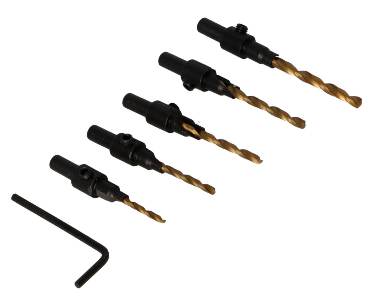 Sada vrtáků pro konfirmáty 5ks 2-4mm Faster Tools