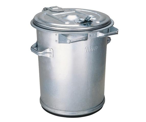 Popelnice plechová 70l zinkovaná Meva