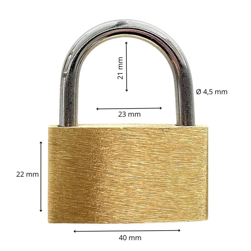 Zámek visací mosazný