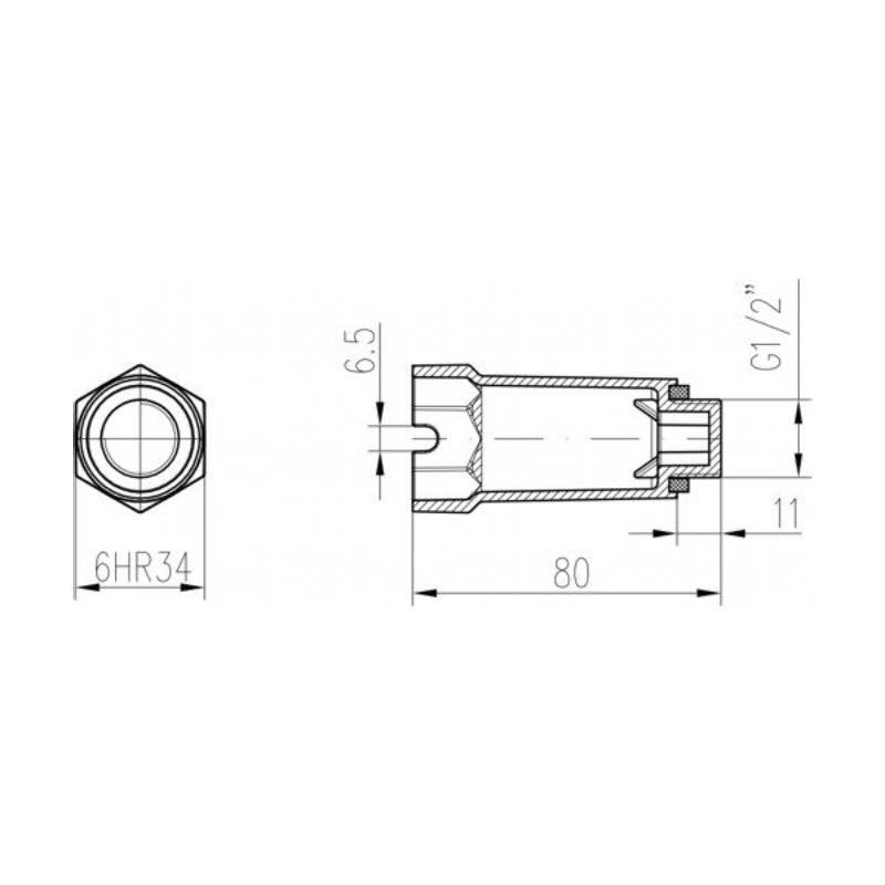 Zátka tlaková 1/2"