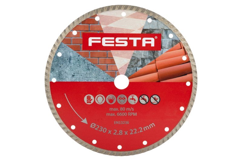 Kotouč diamantový řezný turbo Festa - 230mm 21423