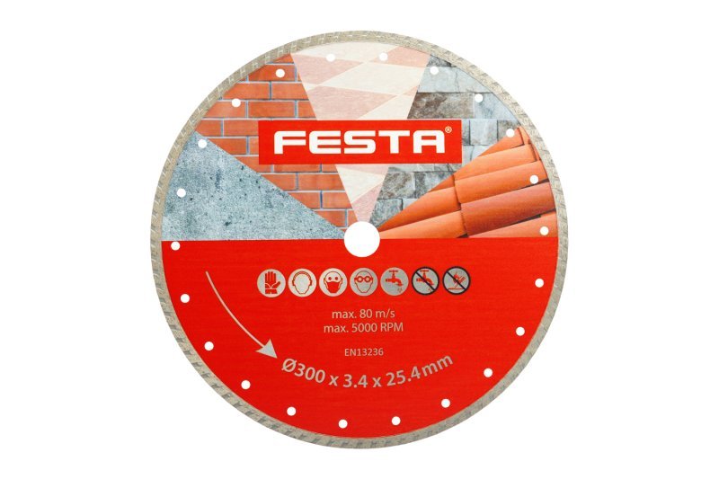 Kotouč diamantový řezný turbo Festa - 300mm 21424