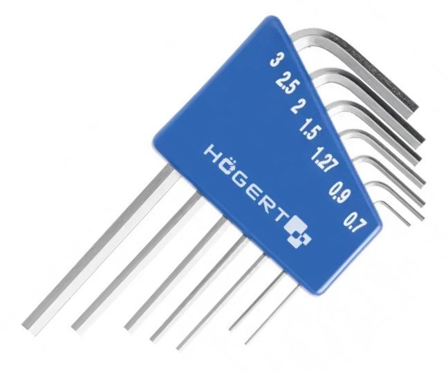 Sada imbus klíčů 7ks 0.7-3mm Högert