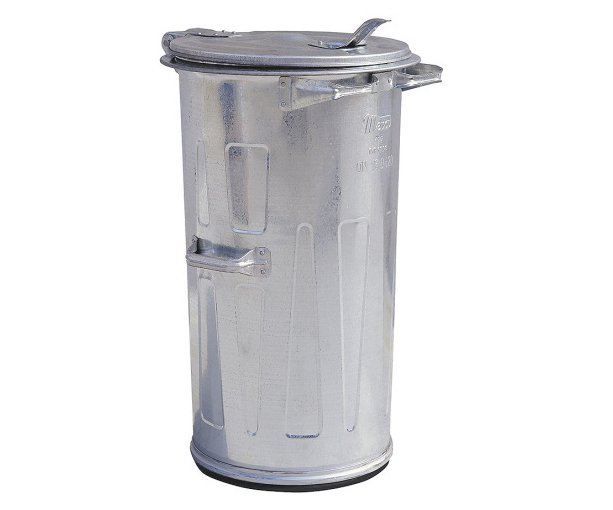 Popelnice plechová 110l zinkovaná Meva