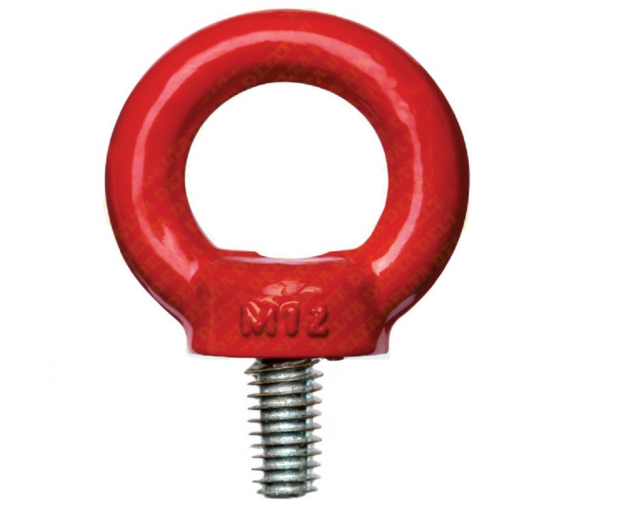 Šroub závěsný s okem červený