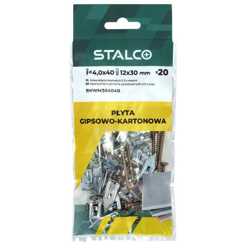 Kotva kovová do sádrokartonu s vrutem