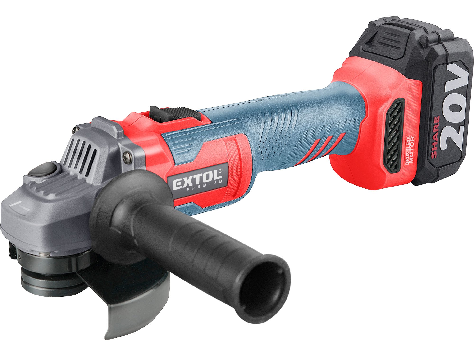 Extol Premium 8891838 SHARE20V aku úhlová bruska 125mm 20V 1x4.0Ah