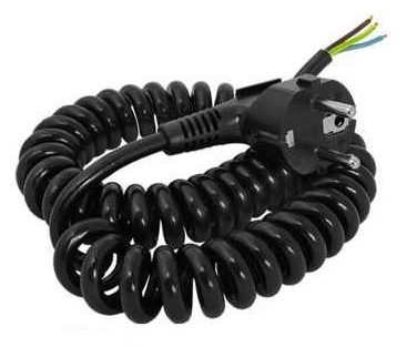 Flexošňůra kroucená černá - 3x1.5mm 3m