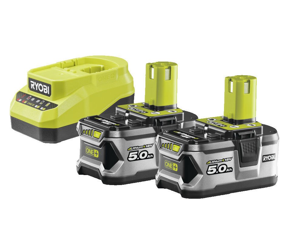 Ryobi RC18120A-250 ONE+ akumulátor 2x5.0Ah + nabíječka 18V